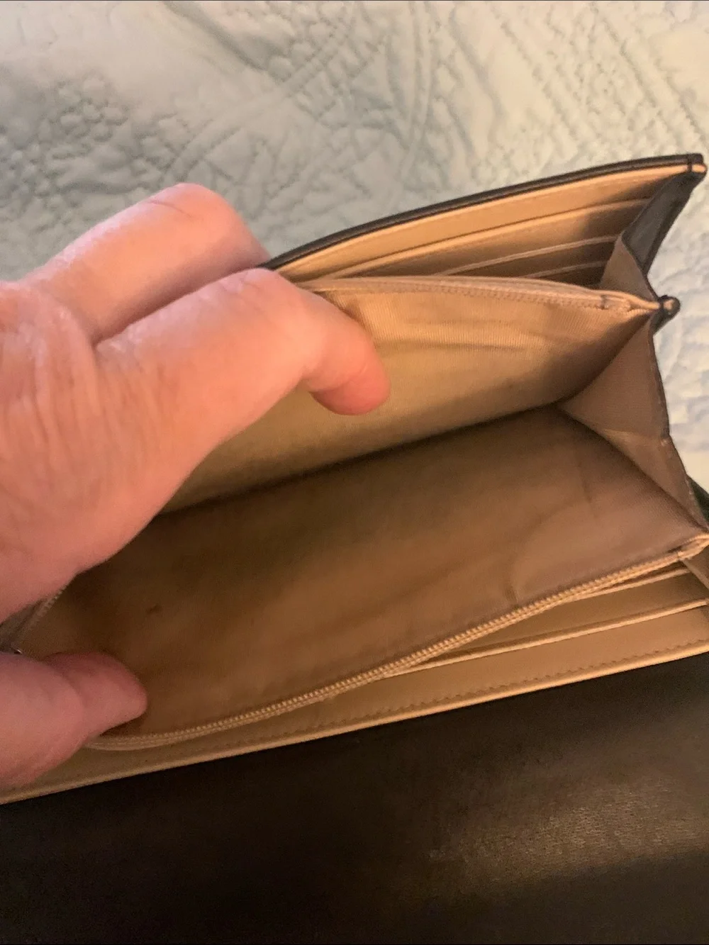 CHANEL Black Leather CC Logo Long Wallet